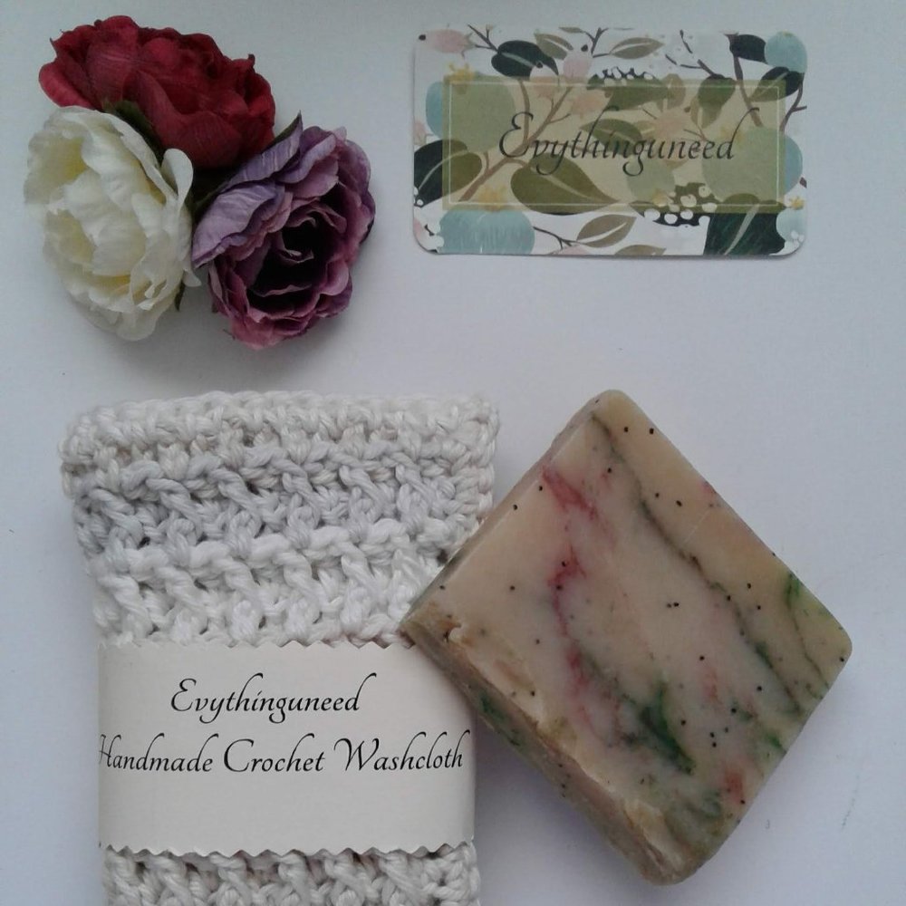 Handmade Crochet Wash Cloth Square